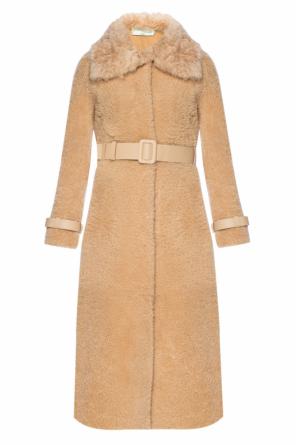 Fur coat with a waist belt, zdjęcie 1 Fur coat with a waist belt od Off White